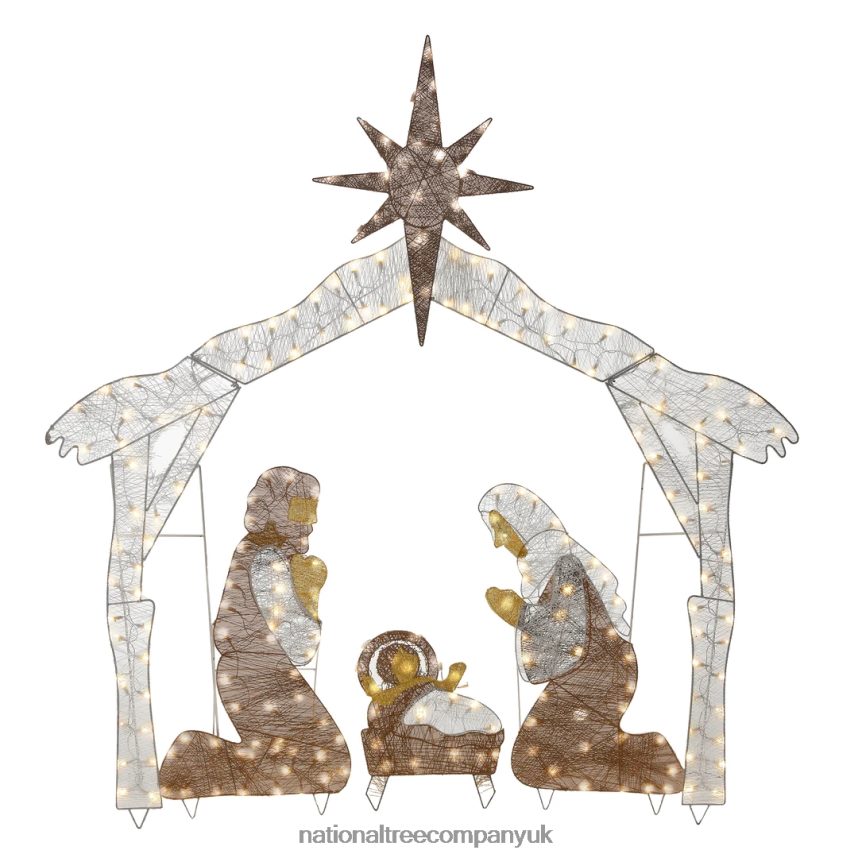 decoration | National Tree Company 72in Nativity Scene with White LED Lights F2L4F587